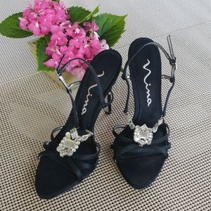 Nina Black Dressy Heels